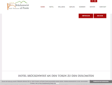 Tablet Screenshot of hotelbrueckenwirt.com